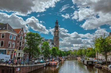 Amsterdam 'daki Westerkerk Kilisesi Hollanda 2-7-2019