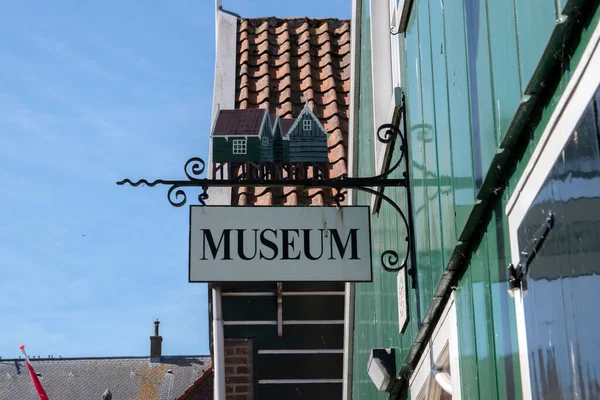 Billboard Marken Museum Marken Nizozemsko 2020 — Stock fotografie