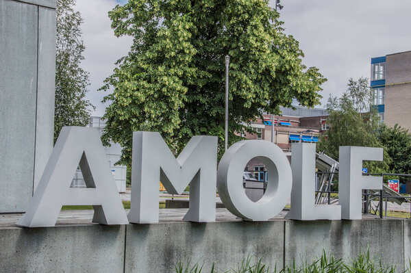 Billboard Of Amolf At The Science Park At Amsterdam The Netherlands 2018