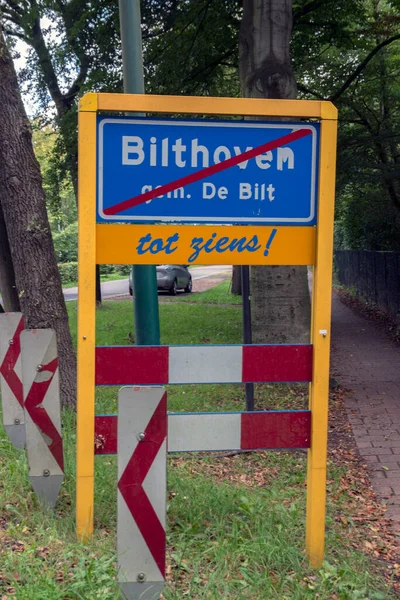 Billboard Sta Lasciando Bilthoven Paesi Bassi 2020 — Foto Stock