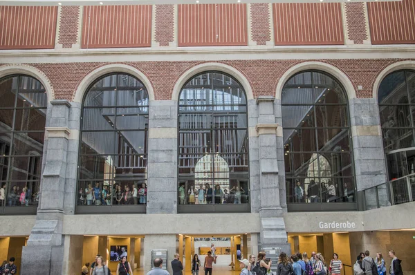 Childeren Looking Rijksmuseum Street Amsterdam Pays Bas 2018 — Photo