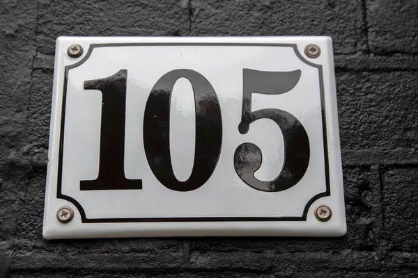 Close House Number 105 Amsterdam Netherlands 2020 — Stock fotografie