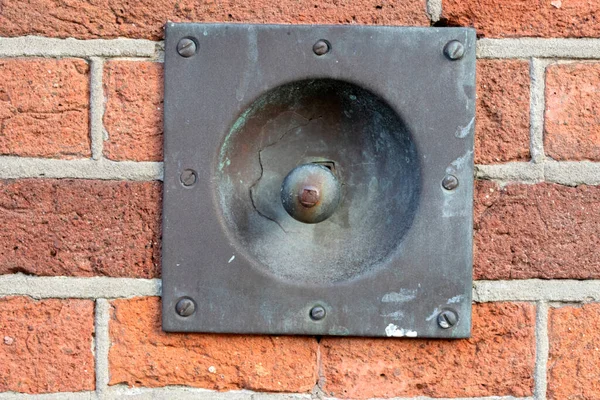 Close Old Historical Bell Amsterdamie Holandia 2020 — Zdjęcie stockowe