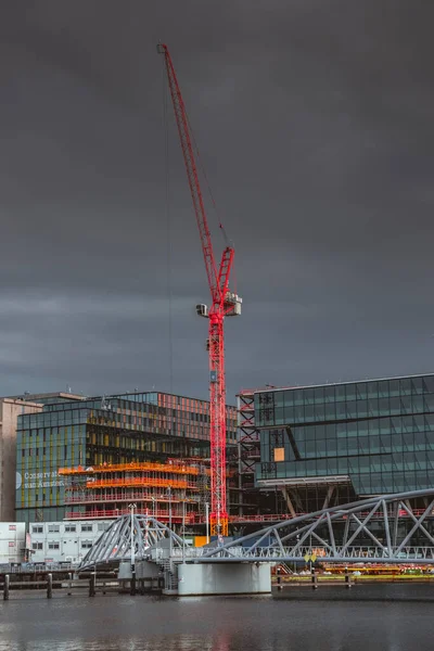Close Crane Amsterdam Nizozemsko 2020 — Stock fotografie