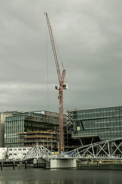 Close Crane Amsterdam Nizozemsko 2020 — Stock fotografie