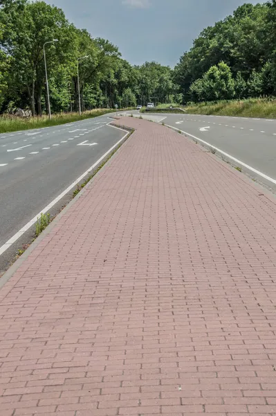 Empty Provincialeweg Weesp Netherlands 2018 — Stock Photo, Image