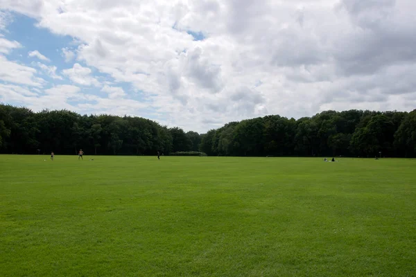 Green Grassland Amsterdamse Bos Amstelveen Países Baixos 2020 — Fotografia de Stock