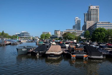 Amsterdam 'daki Somerlust Park Limanı Hollanda 25-5-2020