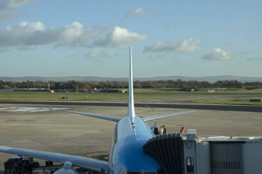 KLM Uçak Manchester Havaalanında 9-12-2019