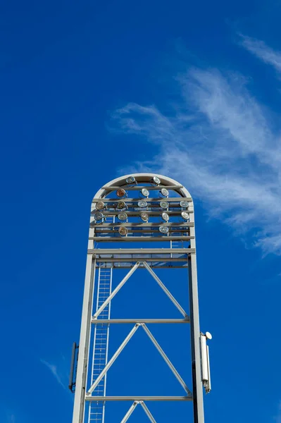 Leuchtturm Olympiastadion Amsterdam Niederlande 2019 — Stockfoto