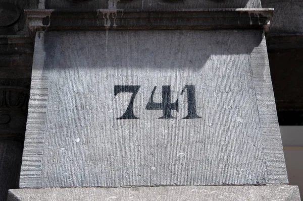 Casa Numero 741 Amsterdam Paesi Bassi 2020 — Foto Stock