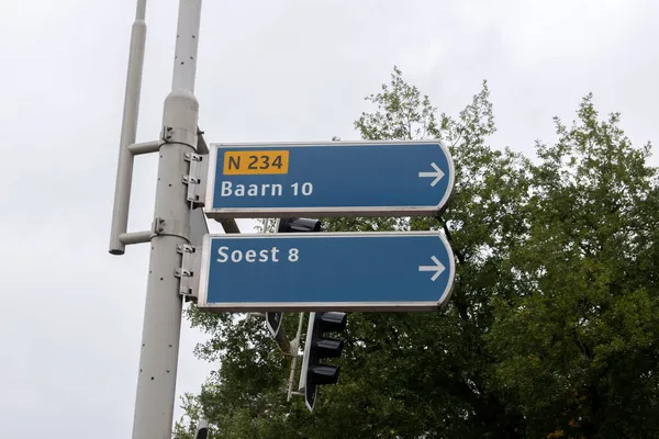 Street Sign Bilthoven Netherlands 2020 — Stock Photo, Image