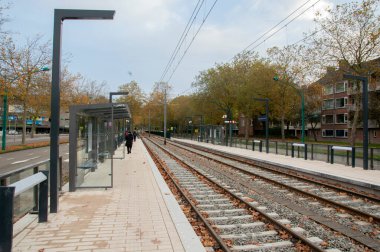 Amsterdam 'daki Van Boshuizenstraat Metro İstasyonu 27-10-2019