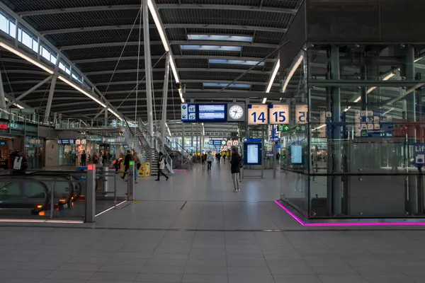 Main Hall Central Station Utrecht Netherlands 2020 — Stock Photo, Image