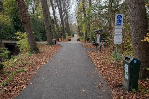 Amsterdam Kış Boyunca Frankendaelpark Yürüyüş Yolu 2020 — Stok fotoğraf