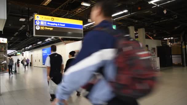 Derrière Les Portes Aéroport Schiphol Aux Pays Bas 2019 — Video
