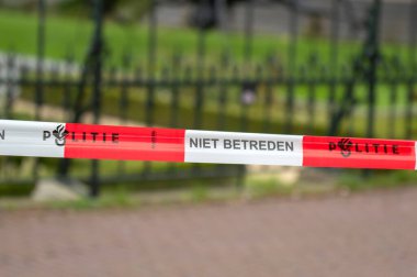 Amsterdam 'da İzinsiz Girilmez İşaret Polisi Hollanda 2019