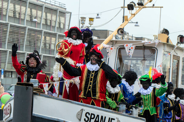 Sinterklaas Boat Arriving At Diemen The Netherlands 2019