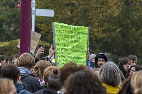 Climate Demonstration Extinction Rebellion Group Amsterdam Нідерланди 2019 — стокове фото