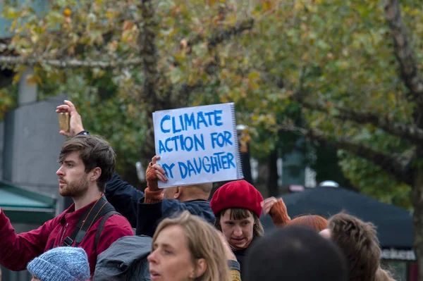 Climate Demonstration Extinction Rebellion Group Amsterdam Нідерланди 2019 — стокове фото