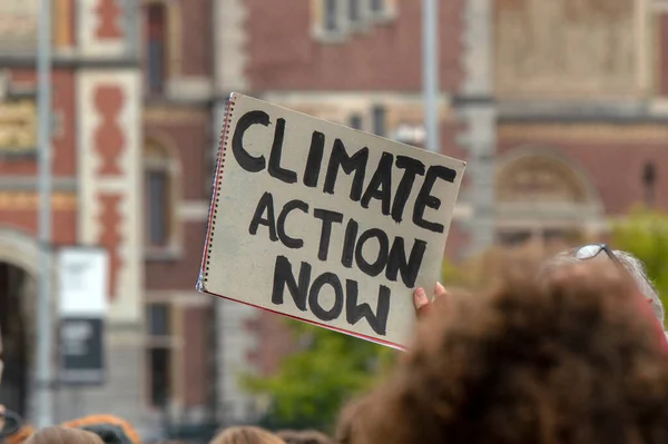 Climate Demonstration Extinction Rebellion Group Στο Άμστερνταμ Της Ολλανδίας 2019 — Φωτογραφία Αρχείου