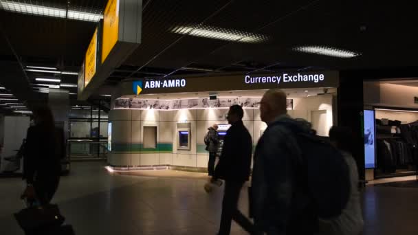 Abn Amro Bank Schiphol Hollandia 2019 — Stock videók