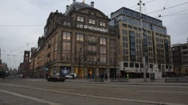 Amsterdam 'daki Bijenkorf Binası Hollanda 2020 