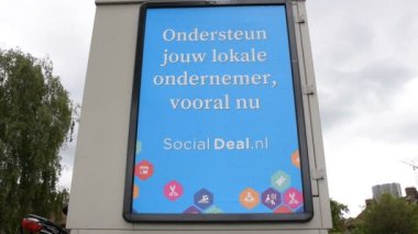 Billboard Amsterdam 'daki yerel işletmelerinizi destekliyor Hollanda 2020