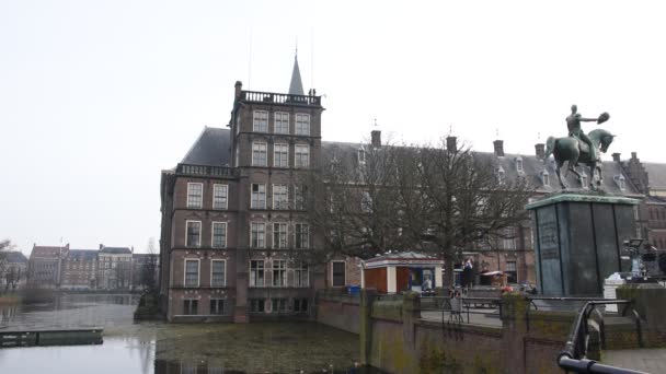 Edifício Binnenhof Haia Holanda 2019 — Vídeo de Stock