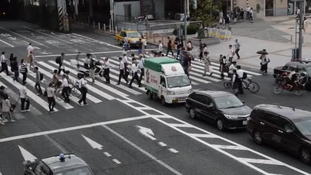 Attraversamento Intorno Alla Stazione Ueno Giappone 2016 — Video Stock