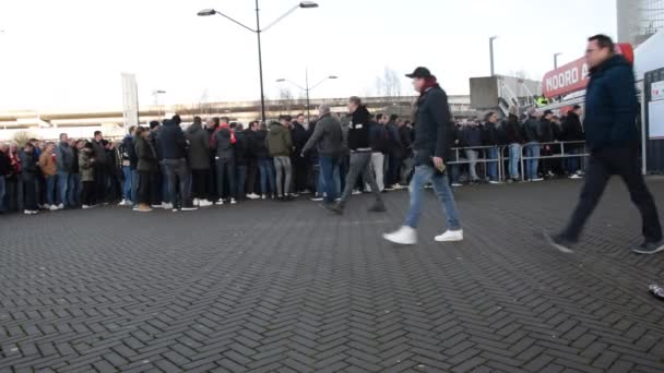 Crowd Match Johan Cruijff Arena Amsterdam Netherlands 2020 — стоковое видео