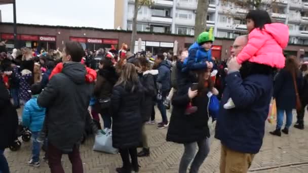 Dancing Sinterklaas Party Diemenplein Diemen Нідерланди 2019 — стокове відео