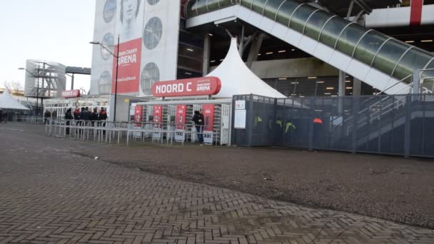 Detail Johan Cruijff Arena Amsterdam Nizozemsko 2020 — Stock video