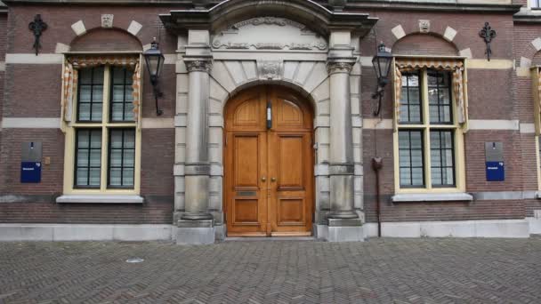Deur Binnenhof Gebouw Den Haag 2019 — Stockvideo