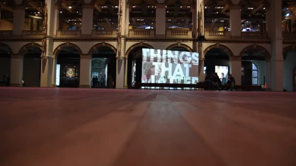 Floor Tropenmuseum Amtserdam Netherlands 2019 — Stock video