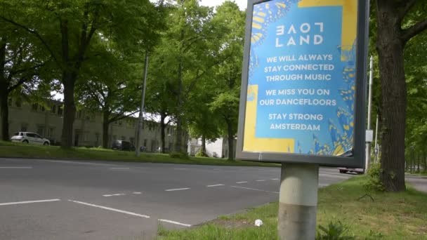 Poster Generale Corona Loveland Amsterdam Paesi Bassi 2020 — Video Stock