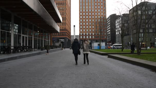 Gustav Mahlerplein Amsterdam Nederland 2019 — Stockvideo