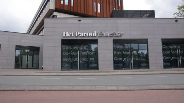 アムステルダムのHet Parool Theatre オランダ2020 — ストック動画