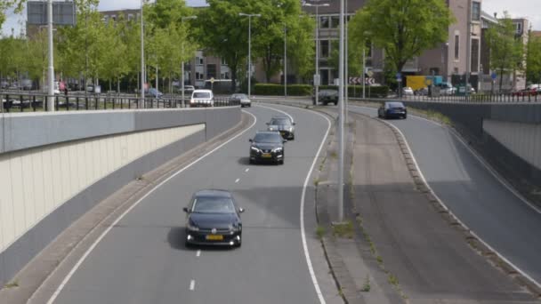 Highway S100 Mauritskade Amsterdam Los Países Bajos Mayo 2020 — Vídeos de Stock