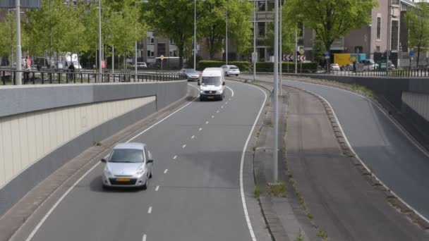 Autobahn S100 Mauritskade Bei Amsterdam Niederlande Mai 2020 — Stockvideo