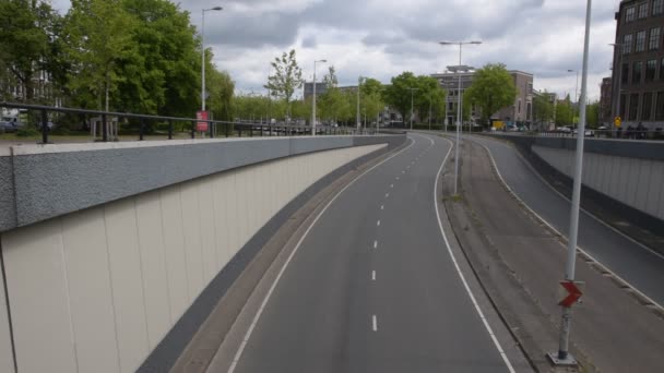 Autostrada S100 Mauritskade Amsterdamie Holandia Maja 2020 — Wideo stockowe