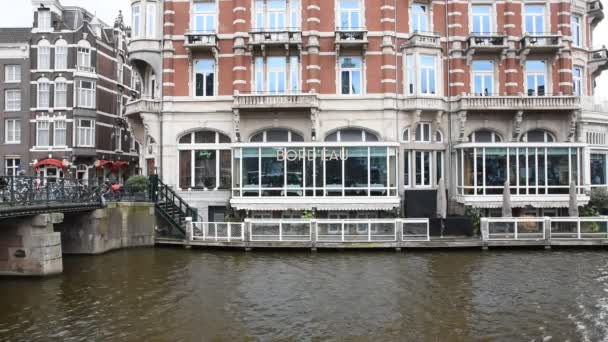 Hotel Europe Amszterdamban Hollandia 2020 — Stock videók