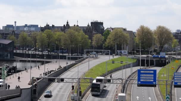 Ijtunnel Амстердамі Нідерланди 2019 — стокове відео