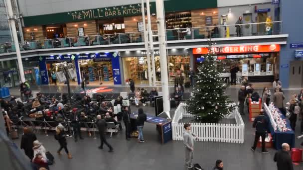 Piccadilly Station Manchester Inglaterra 2019 — Vídeo de Stock