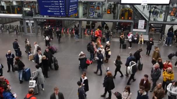 Piccadilly Station Manchester Anglia 2019 — Stock videók
