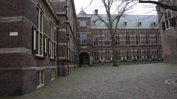 Inne Binnenhof Haag Nederländerna 2019 — Stockvideo