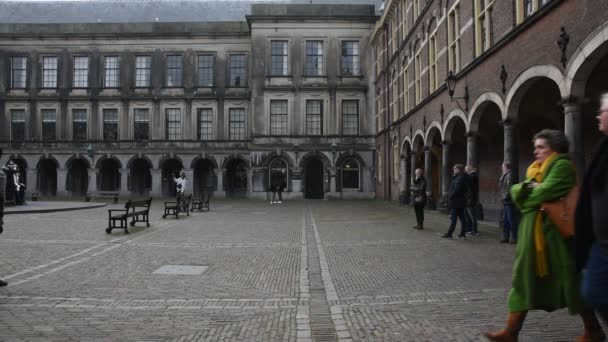 Lahey Deki Binnenhof Içinde Hollanda 2019 — Stok video