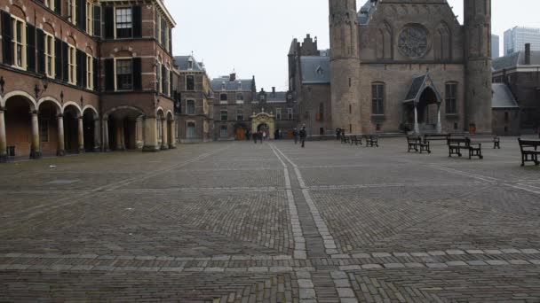 Inne Binnenhof Haag Nederländerna 2019 — Stockvideo