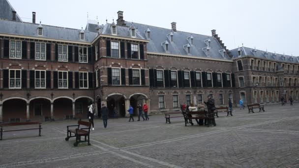 Dentro Binnenhof Haia Países Baixos 2019 — Vídeo de Stock