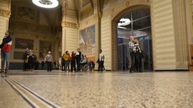  Amsterdam 'daki Rijksmuseum' da Hollanda 2019 Timelapse